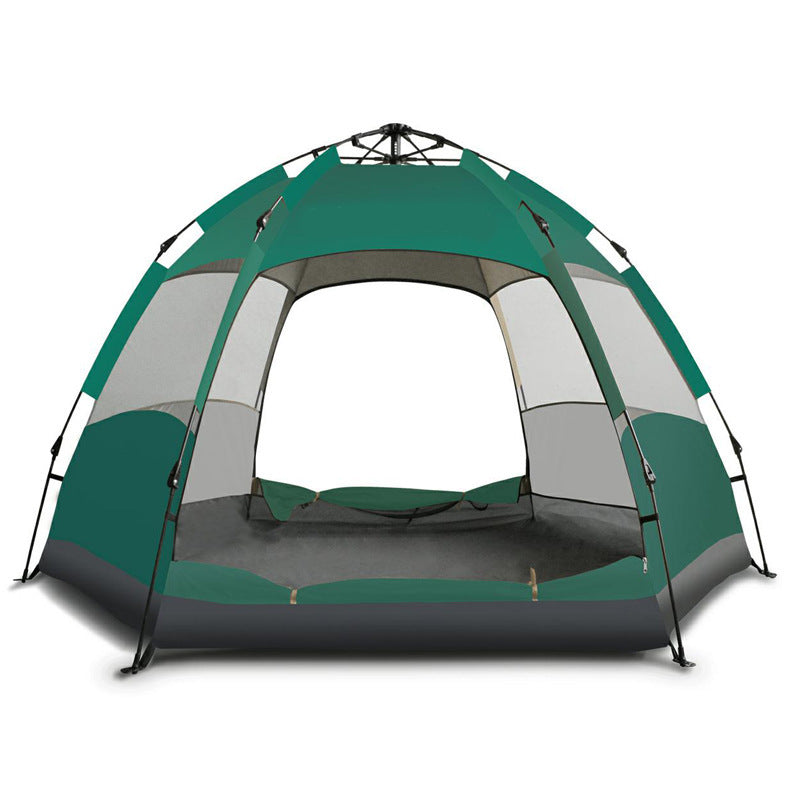 Full-automatic Quick-opening Tent For Outdoor Rain-proof Hexagonal Tourism Camping