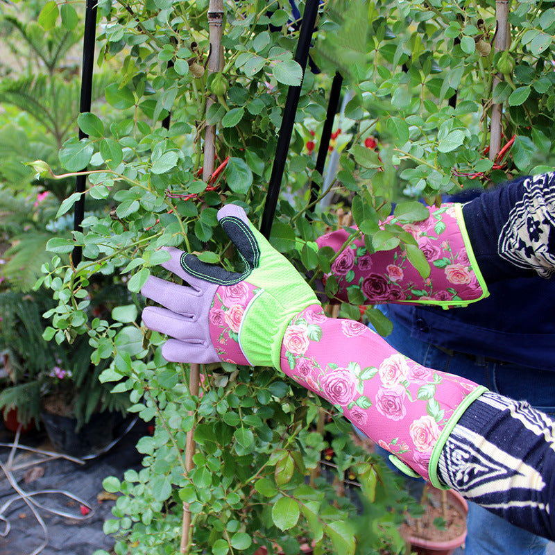 Floral Stab-resistant Gloves