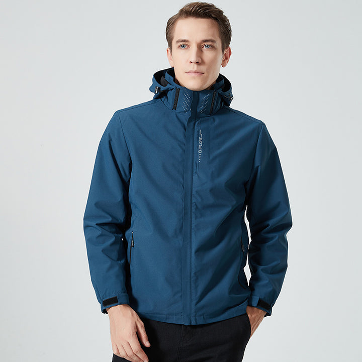 Outdoor Shell Jacket Male And Female Trendy Brand Three-in-one Detachable Two-piece Set Mountaineering Clothing Women's Outdoor Windproof Coat