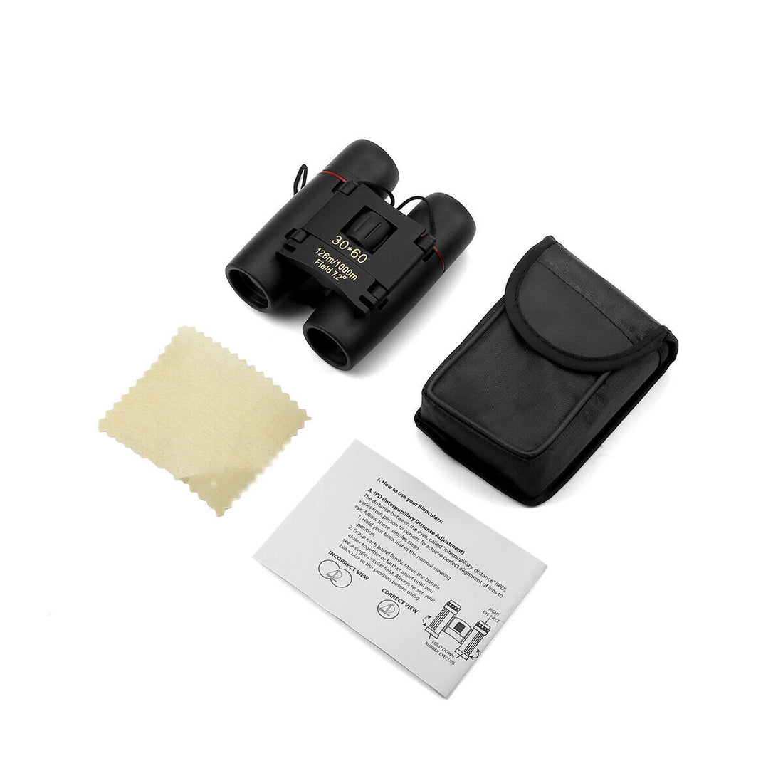 Binoculars 30x60 Zoom Travel Compact