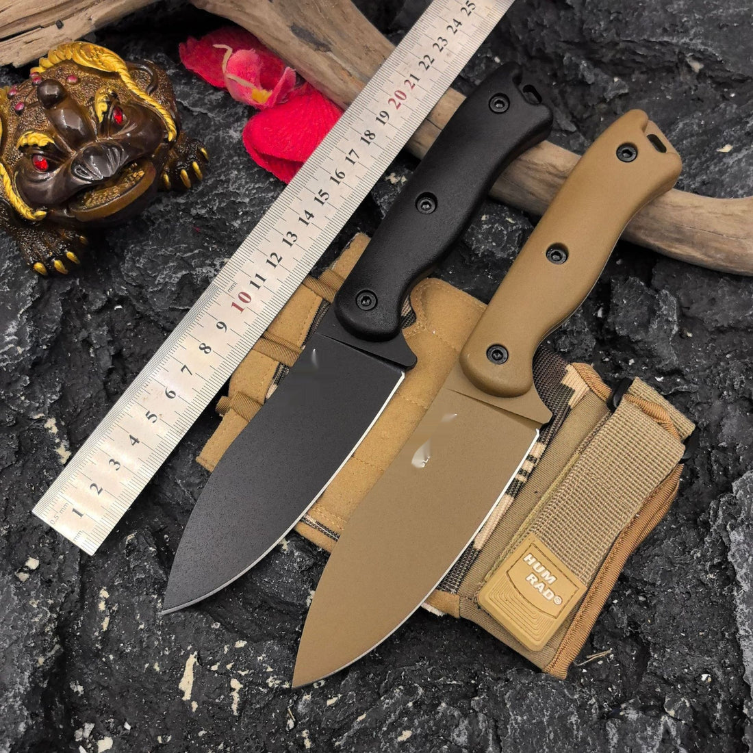 Caba Series BK18-BK19 Wilderness Survival K Sheath Straight Knife Field Knife Camping Fishing Sharp Fruit Knife