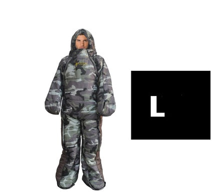 Human sleeping bag humanoid sleeping bag can walk mummy sleeping bag wild warm sleeping bag hospital accompanying sleeping bag to keep warm