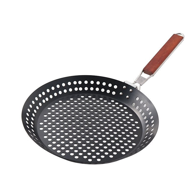 Outdoor Camping Foldable Grilled Skillet Pan