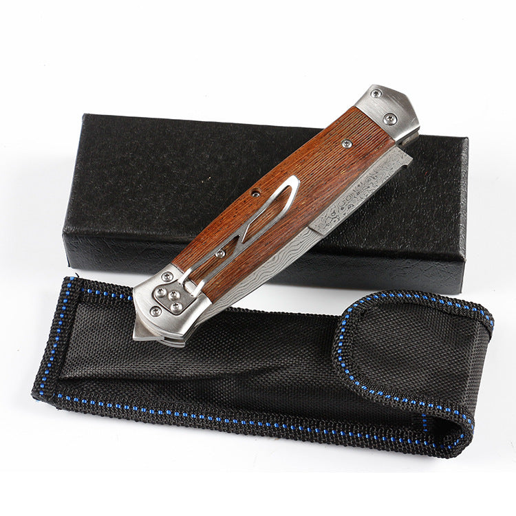 Damascus Folding Knife Outdoor Knife Camping Survival