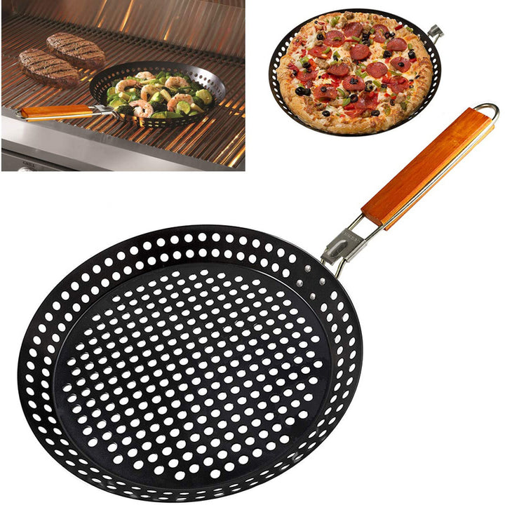 Outdoor Camping Foldable Grilled Skillet Pan
