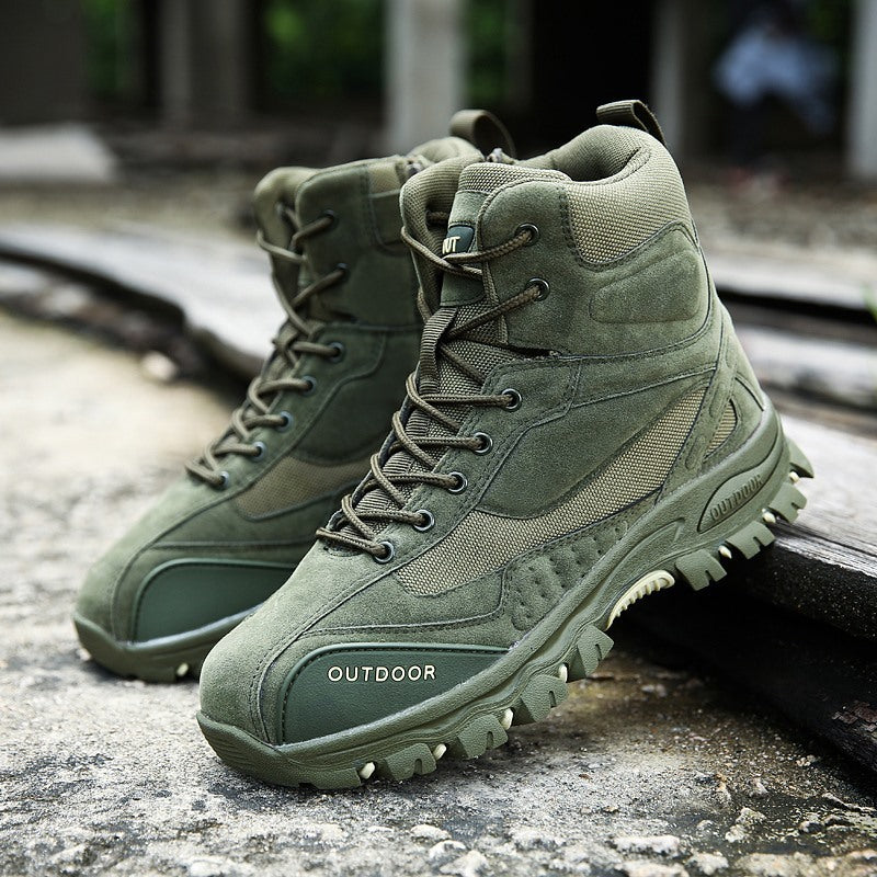 High-top hiking shoes men's outdoor