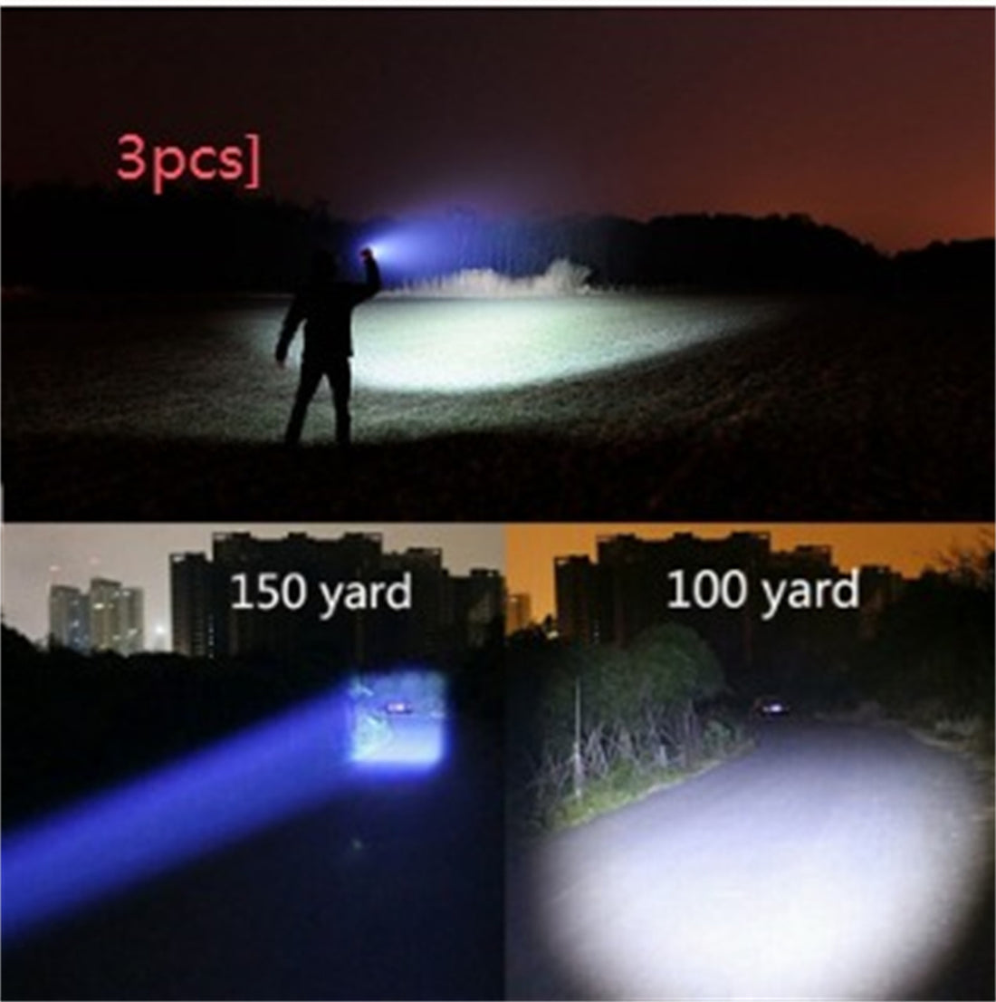 Hunting Zoomable Flashlight Torch Light