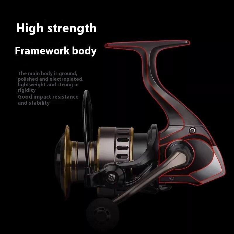 Spinning Reel All-metal Telescopic Fishing Rod Tossing