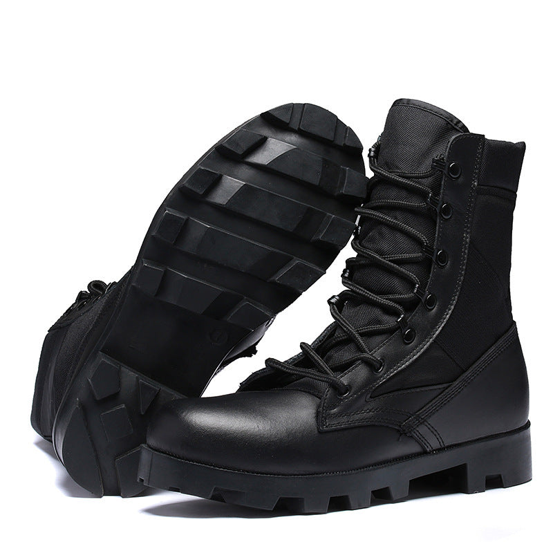 Men's Outdoor Leather Breathable High Boots