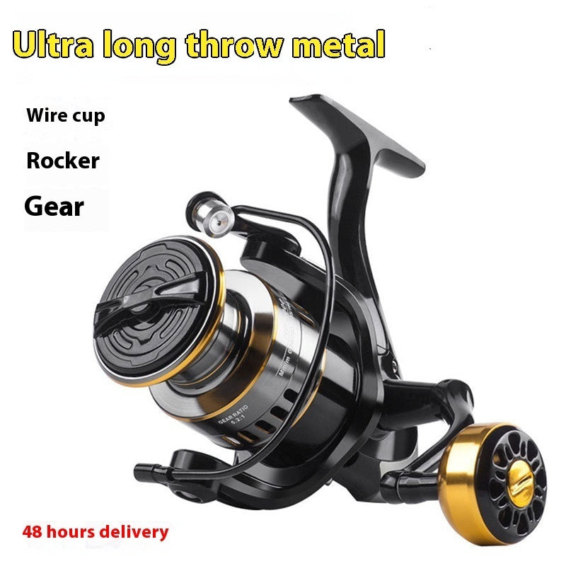 Spinning Reel All-metal Telescopic Fishing Rod Tossing