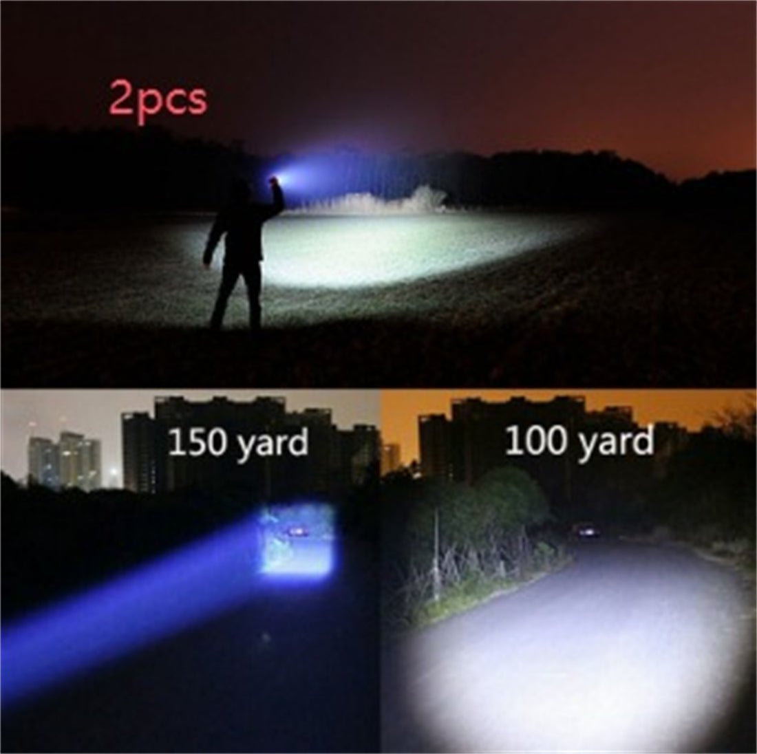 Hunting Zoomable Flashlight Torch Light