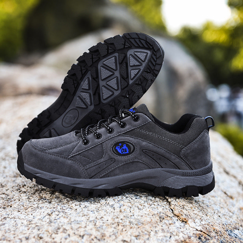 Outdoor Men's Hiking Shoes Plus Velvet Warm Cotton Shoes