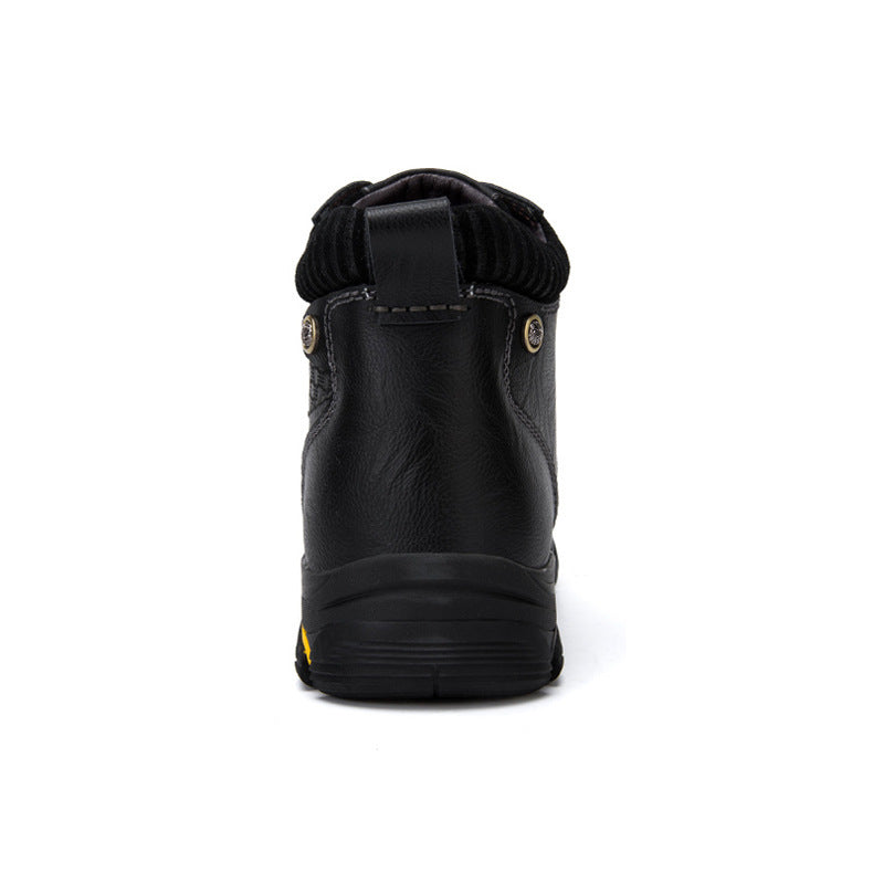 Outdoor Men's Leather High-top Hiking Shoes
