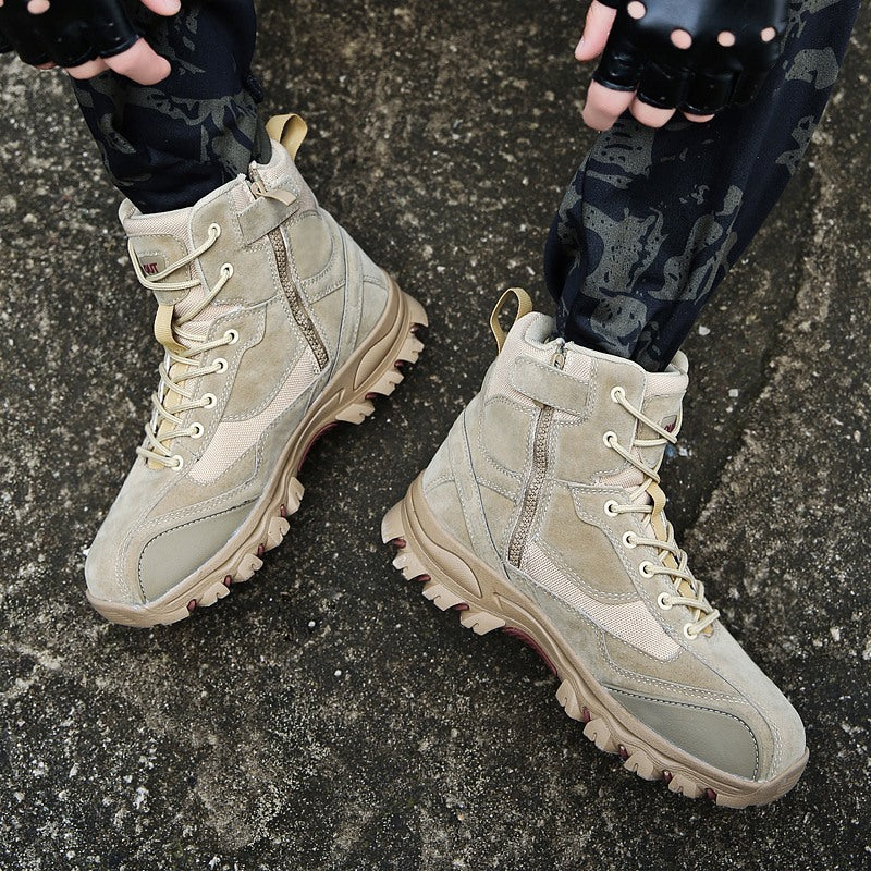 High-top hiking shoes men's outdoor