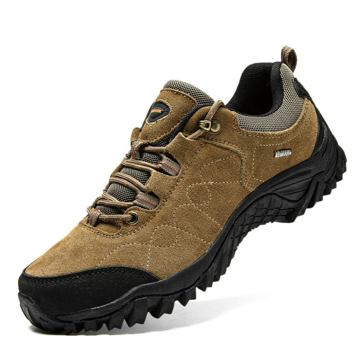 Autumn And Winter Lightweight Outdoor Hiking Shoes Men's Shoes Cowhide Non-slip Wear-resistant Breathable