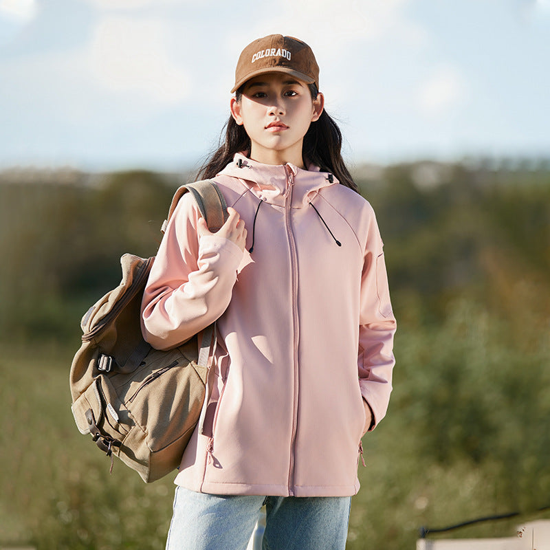 Soft Shell Jacket Waterproof Windcheater Fleece Padded Coat