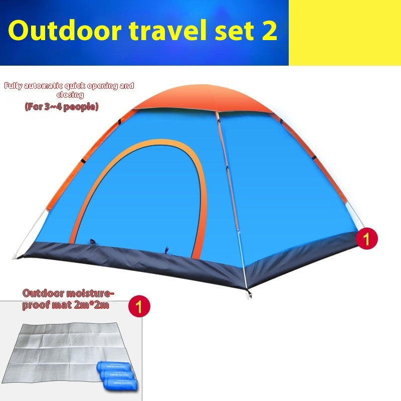 Automatic Double Multi-person Camping Camping Double-door Tent