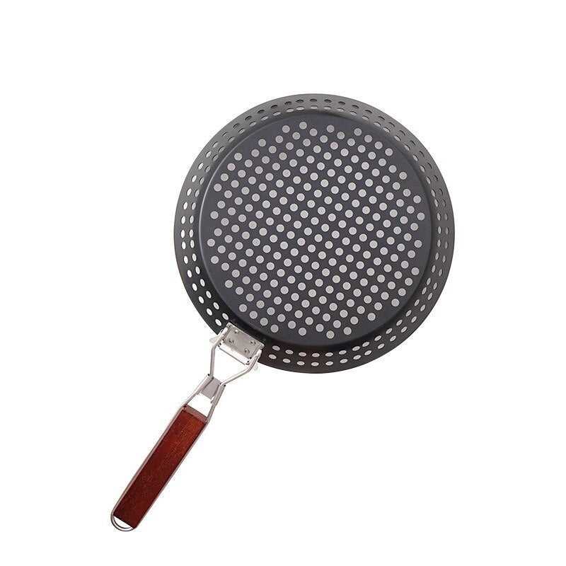 Outdoor Camping Foldable Grilled Skillet Pan