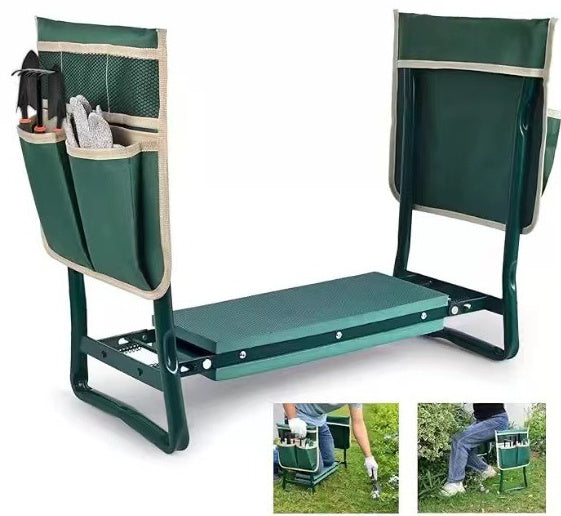 Garden Kneeling Stool Non-slip Garden Kneeling Chair With Tool Kit Folding Stool