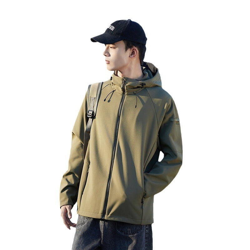 Soft Shell Jacket Waterproof Windcheater Fleece Padded Coat