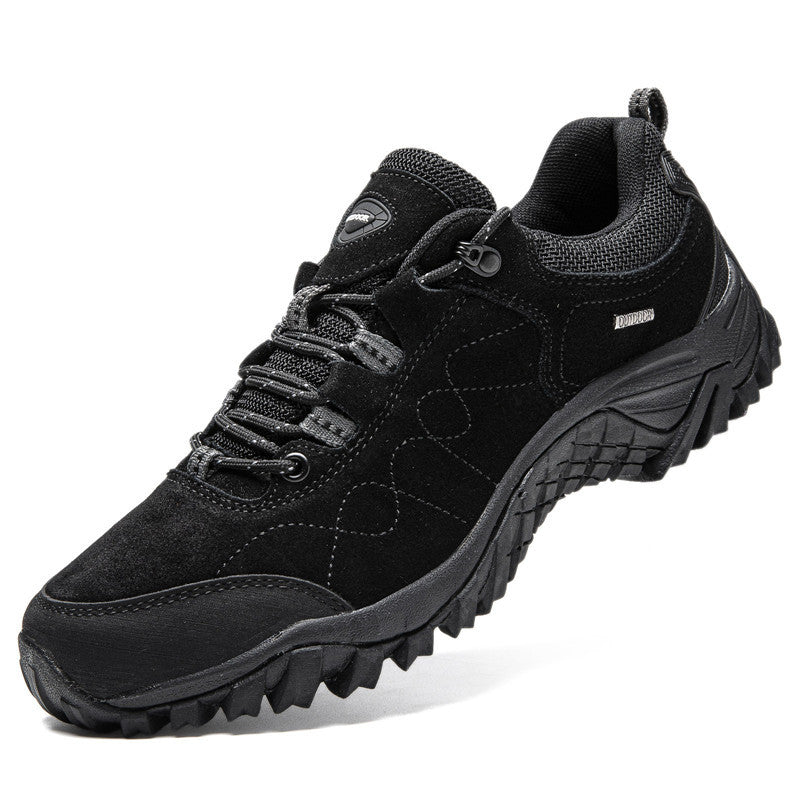 Autumn And Winter Lightweight Outdoor Hiking Shoes Men's Shoes Cowhide Non-slip Wear-resistant Breathable
