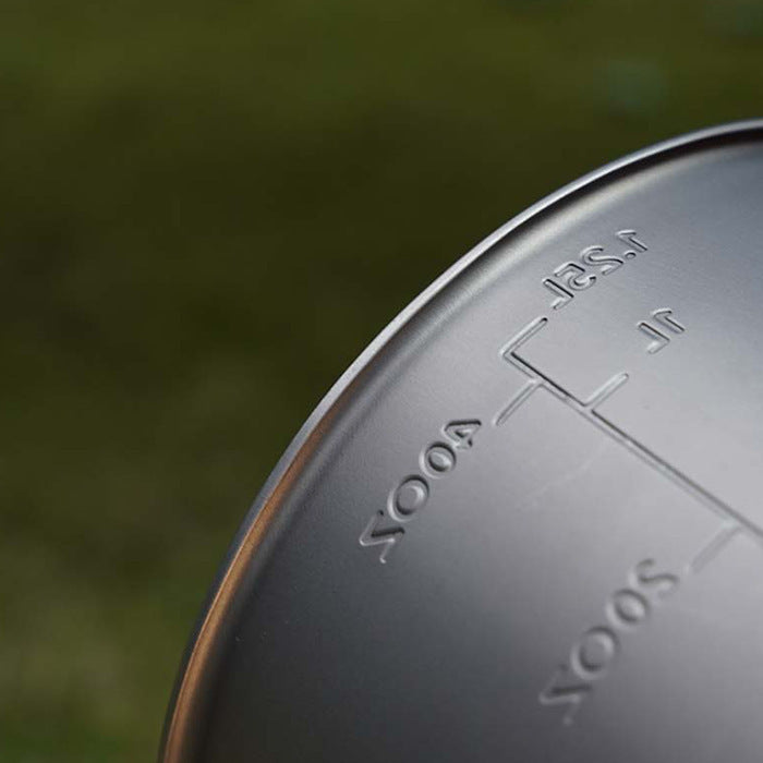 Pure Titanium Frying Pan Outdoor Portable Cooking Pot Foldable