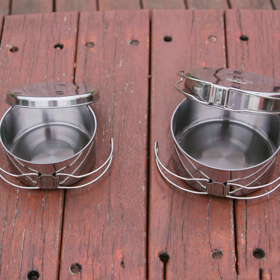Outdoor Stainless Steel Cookware Pot Set