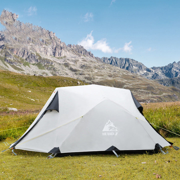 Double-layer Aluminum Pole Multi-person Outdoor Camping Tent