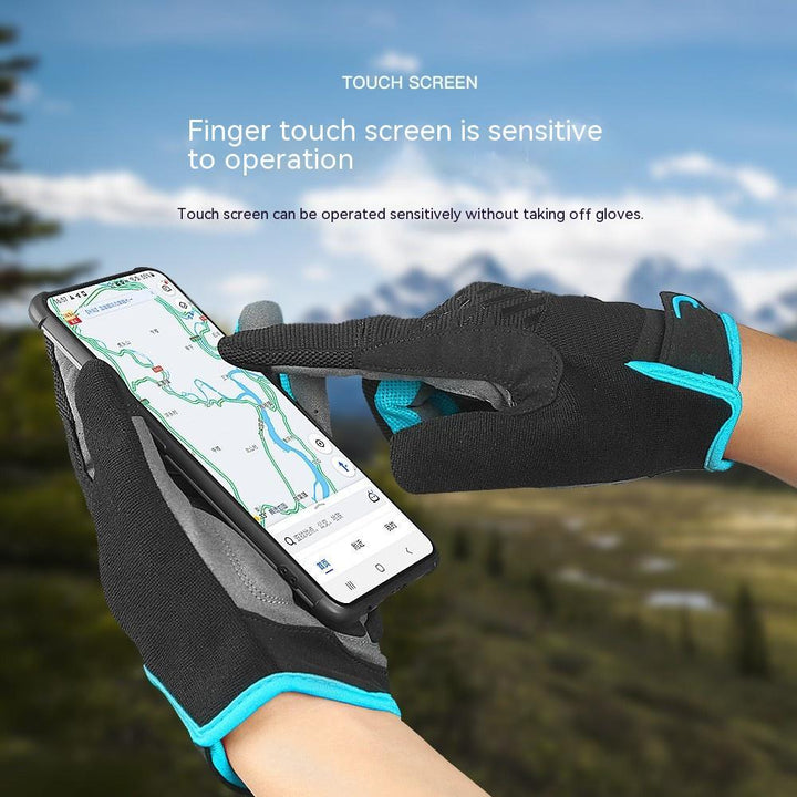 Outdoor Mountain Bike Long Finger Touch Screen Gloves