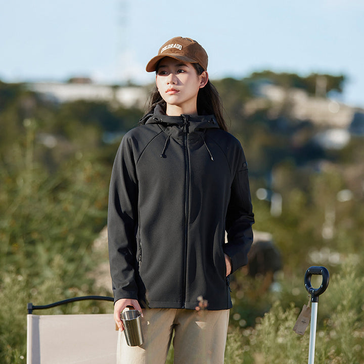 Soft Shell Jacket Waterproof Windcheater Fleece Padded Coat