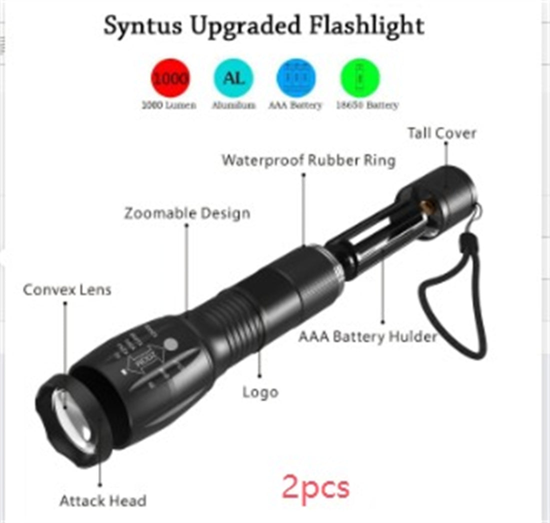 Hunting Zoomable Flashlight Torch Light