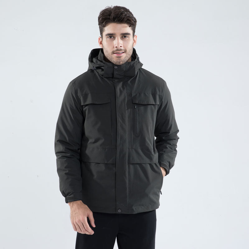 Mountaineering Multi-pocket Three-in-one Jacket Plus Size