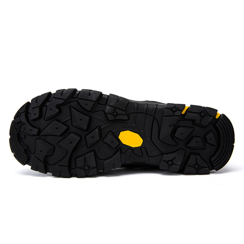 Outdoor Men's Leather High-top Hiking Shoes