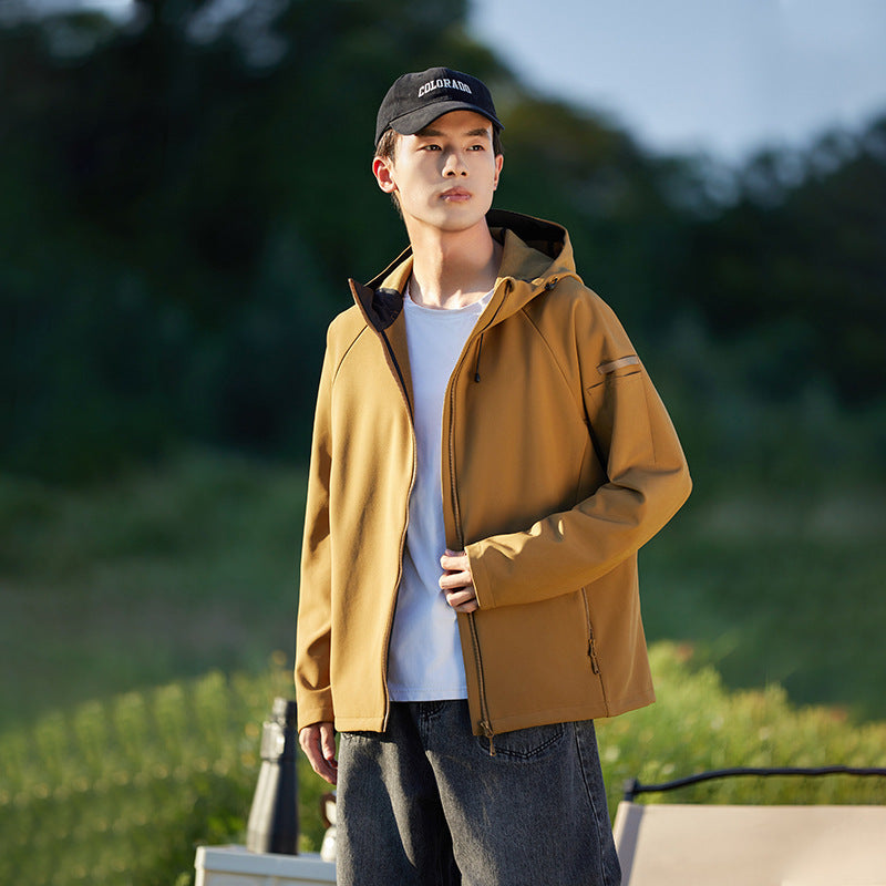 Soft Shell Jacket Waterproof Windcheater Fleece Padded Coat