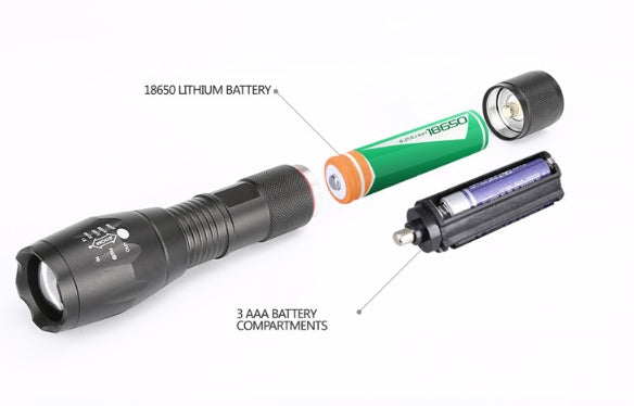 Hunting Zoomable Flashlight Torch Light
