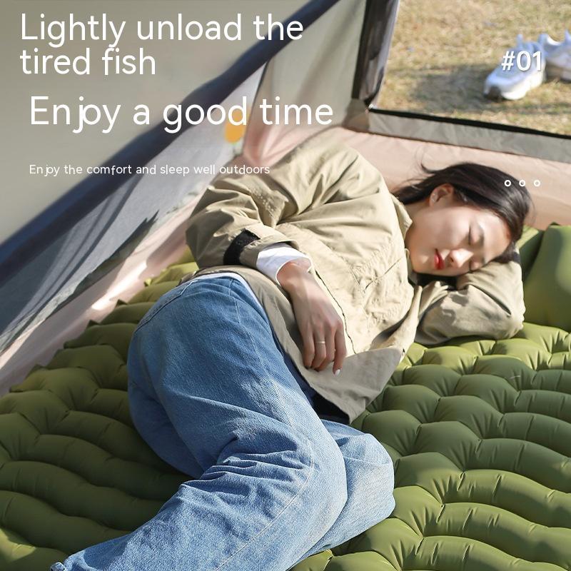 TPU Thickened Double Air Mattress Outdoor Tent Sleeping Mat