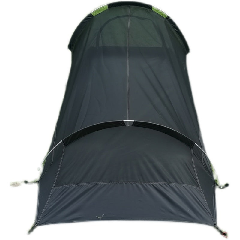 Single Person Outdoor Light Aluminum Pole Tent Layer Anti Rainstorm Camping Supplies