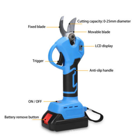 LCD Screen Pruning Shears Efficient Fruit Tree Bonsai Pruning Machine Garden Tools