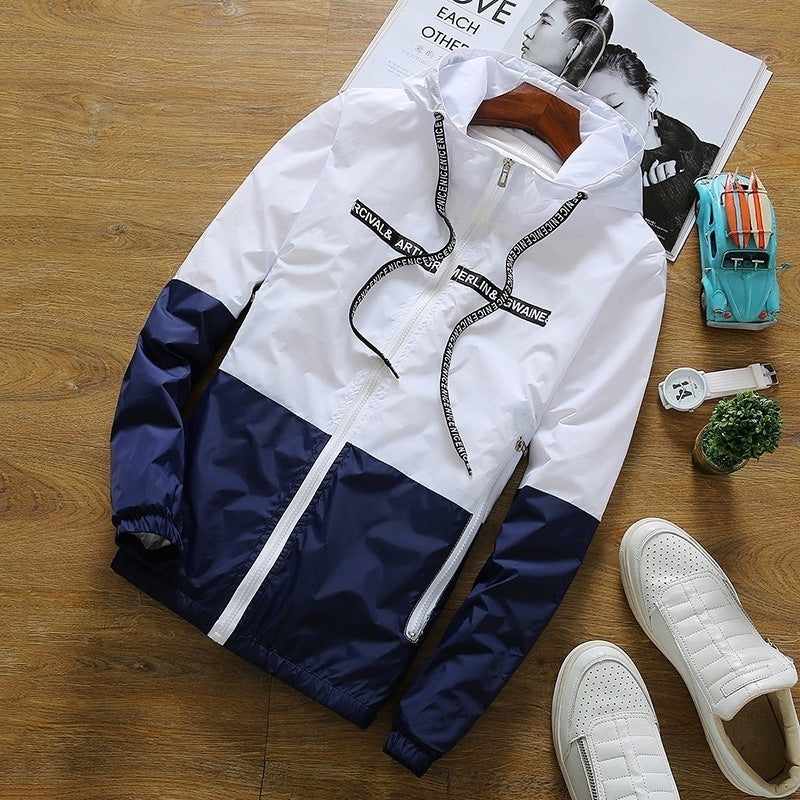 Fashion Colorblock Couple Jacket