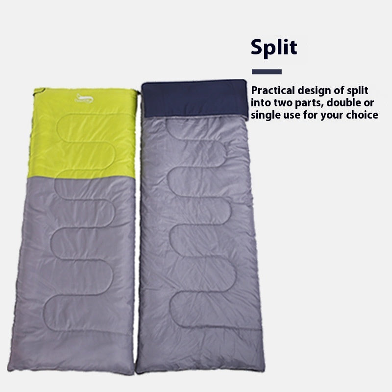 Outdoor Double Thick Sleeping Bag Can Be Split