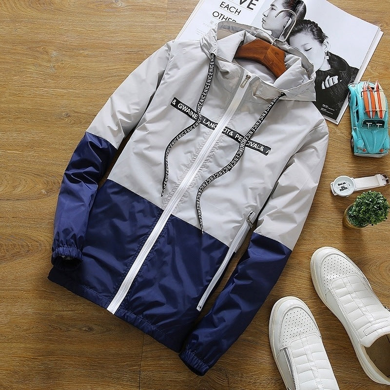 Fashion Colorblock Couple Jacket