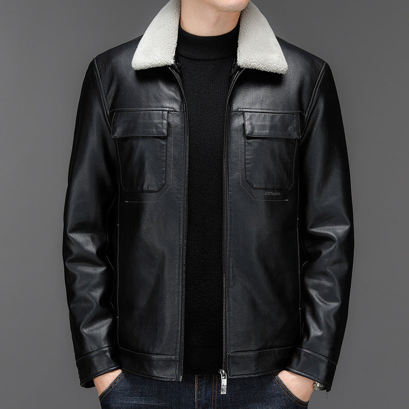 Autumn Men's Leather Jacket Men