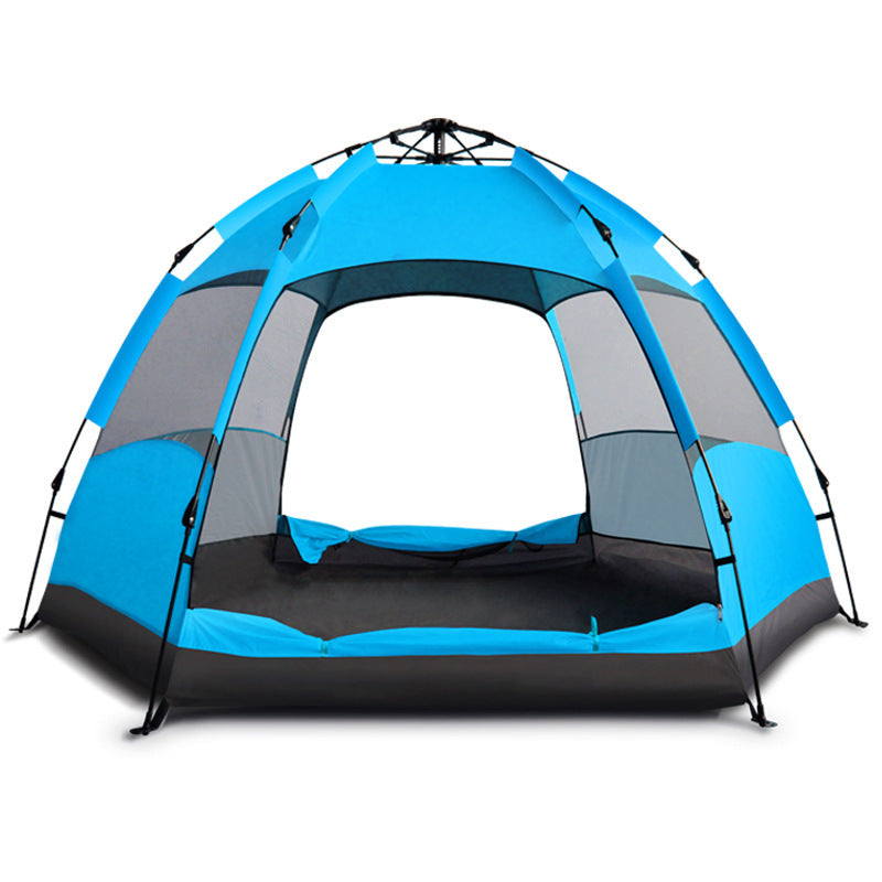 Full-automatic Quick-opening Tent For Outdoor Rain-proof Hexagonal Tourism Camping