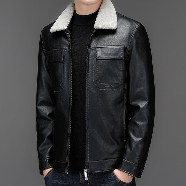 Autumn Men's Leather Jacket Men