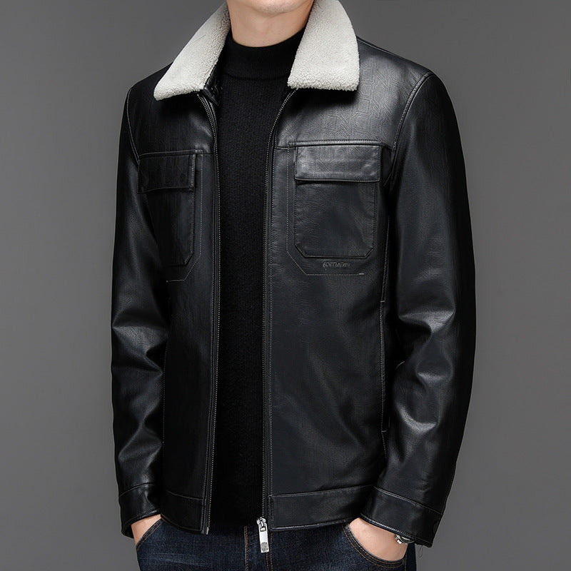 Autumn Men's Leather Jacket Men