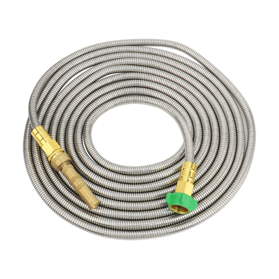 Hose Used In Garden With Nozzle