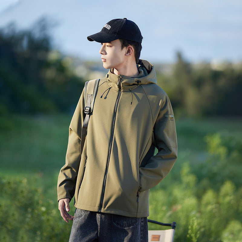 Soft Shell Jacket Waterproof Windcheater Fleece Padded Coat
