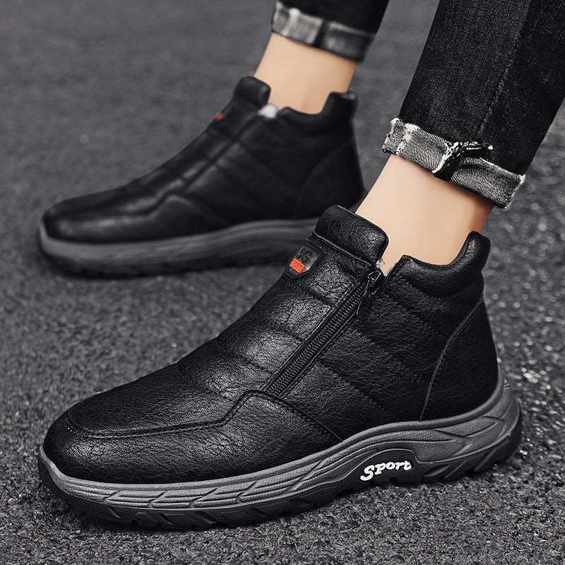 Fleece And Cotton Warm Outdoor Hiking Shoes