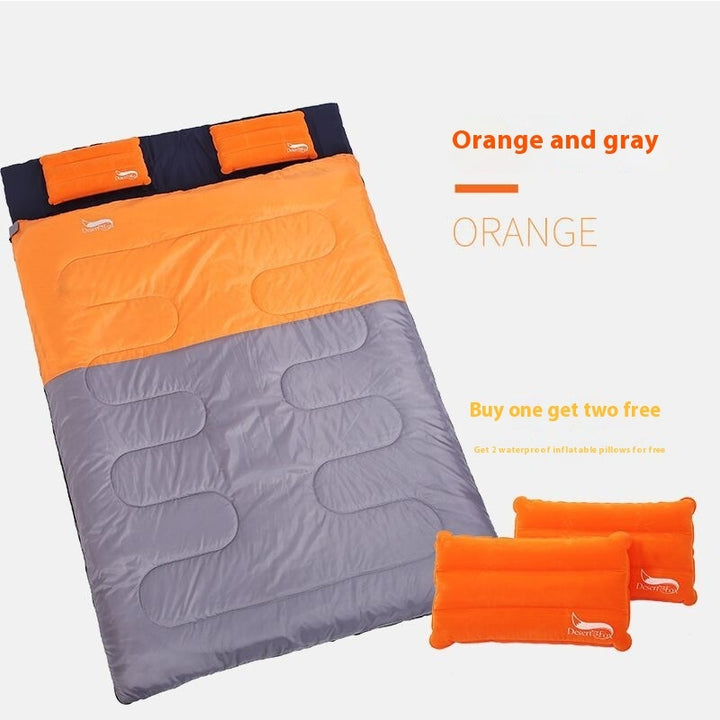 Outdoor Double Thick Sleeping Bag Can Be Split