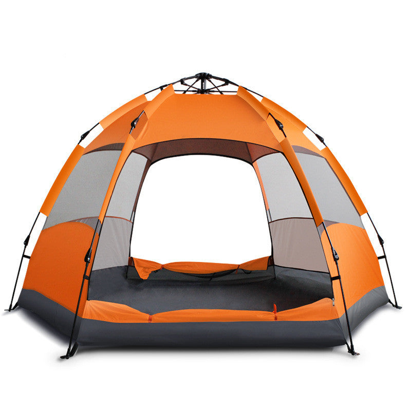 Full-automatic Quick-opening Tent For Outdoor Rain-proof Hexagonal Tourism Camping
